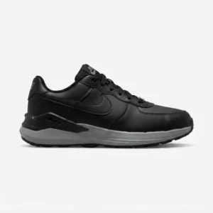 Nike Air Force 1 black sneakers with grey sole